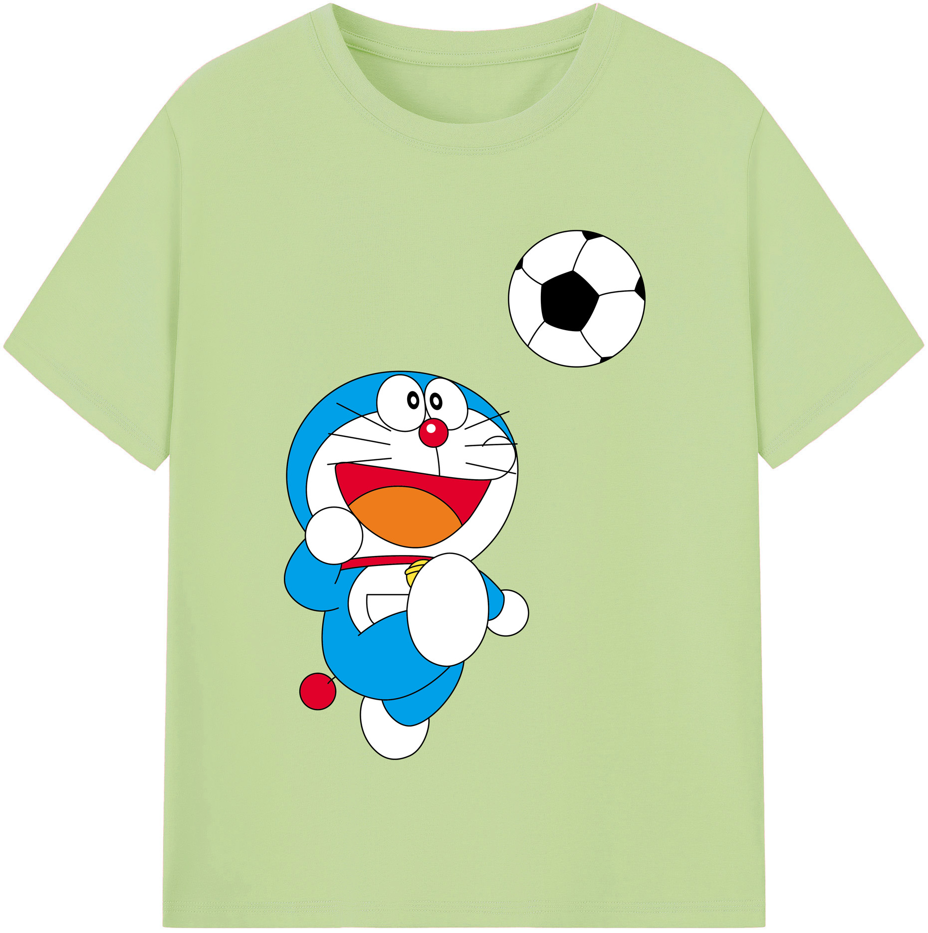 （画像用） ドラえもん Doraemon 綿100％半袖Tシャツ（フロントプリント）